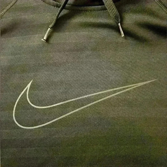 Nike Black Striped Hooded Sweatshirt, Size M - Picture 3 of 3